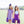 Stand Up and Holler Pleat Dress- Purple Stripe