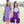 Cheer Uniform Skort Set- Purple/White