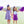 Stand Up and Holler Pleat Dress- Purple Stripe