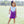 Cheer Uniform Skort Set- Purple/White