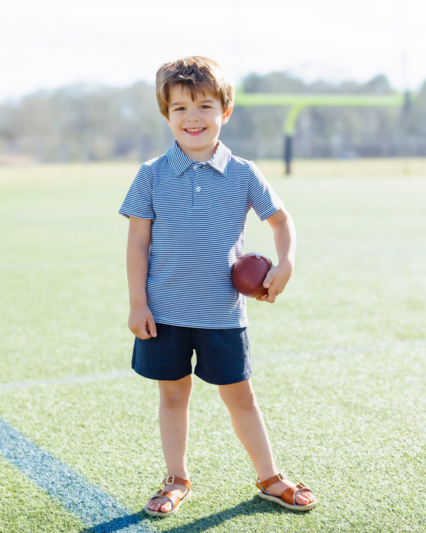 Michael Polo- Navy Stripe