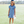 Stand Up and Holler Pleat Dress- Navy Stripe