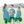 We've Got Spirit Bow Back Short Set- Green Stripe