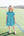 Stand Up and Holler Pleat Dress- Green Stripe