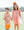 Stand Up and Holler Pleat Dress- Orange Stripe