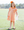 Stand Up and Holler Pleat Dress- Orange Stripe