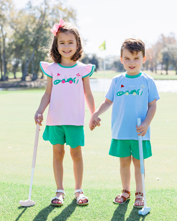 Gone Golfing Scallop Short Set