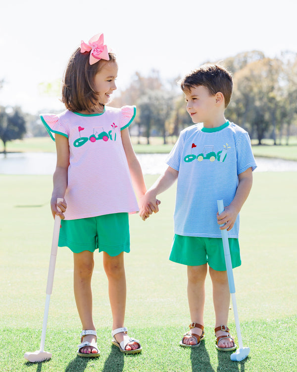 Gone Golfing Scallop Short Set