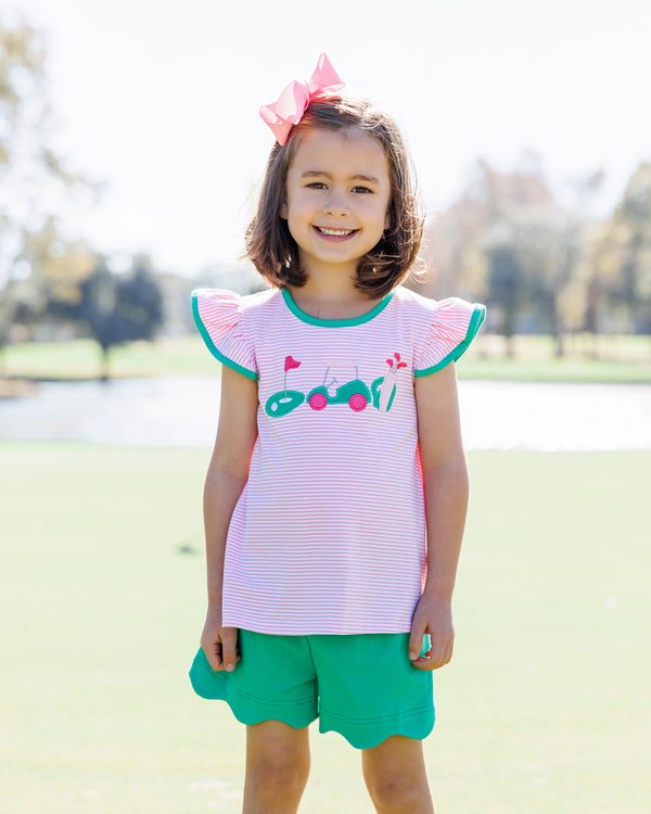 Gone Golfing Scallop Short Set