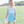 Cheer Uniform Skort Set- Light Blue/White