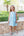 Harper Dress- Mint Stripe with Pink