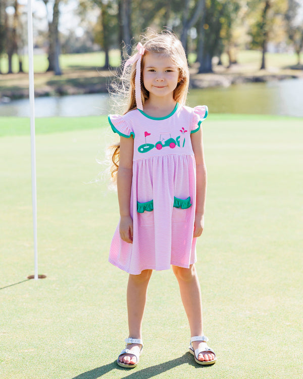 Gone Golfing Ruffle Pocket Dress