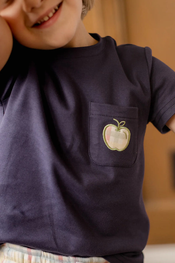 Jackson Pocket Tee- Apple