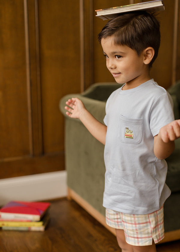 Jackson Pocket Tee- Bookworm