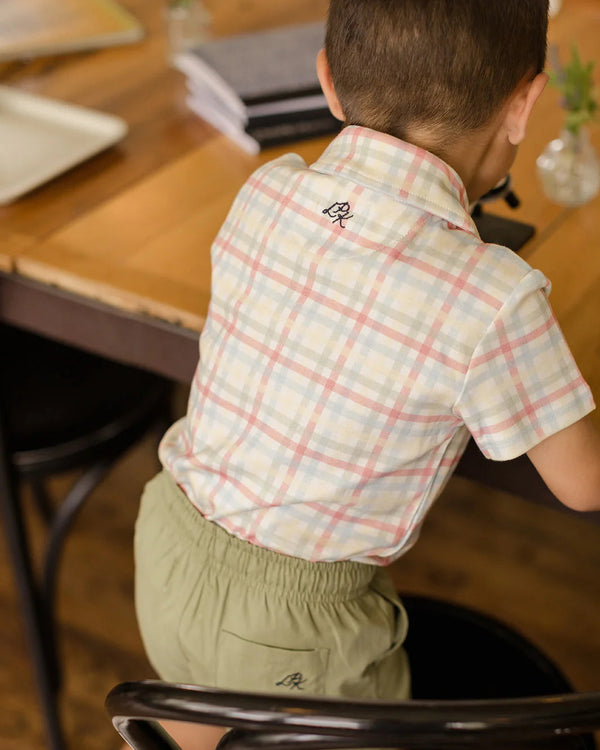 James Shorts- Sage Green Woven Twill