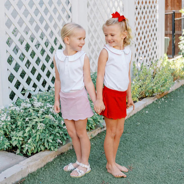 Sophie Scallop Skort- Pink