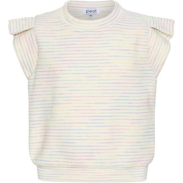 Olivia Top- Rainbow Stripe Knit