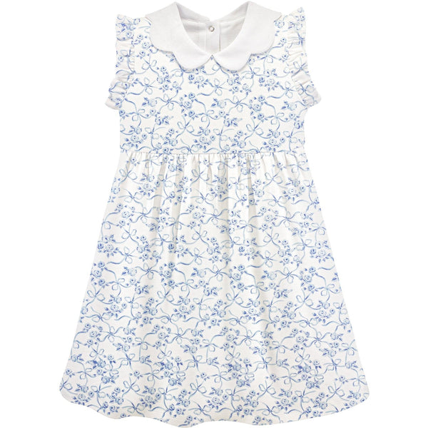 Blue Romantic Toile Dress