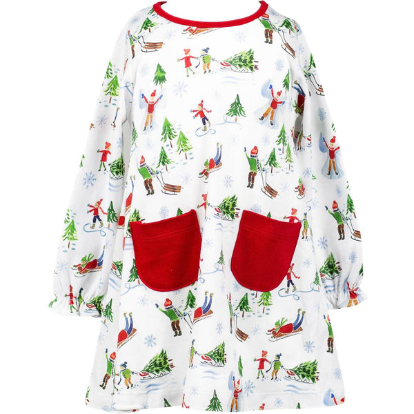 Wonderland L/S A-Line Dress