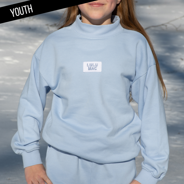 Terry Cloth Top- Light Blue