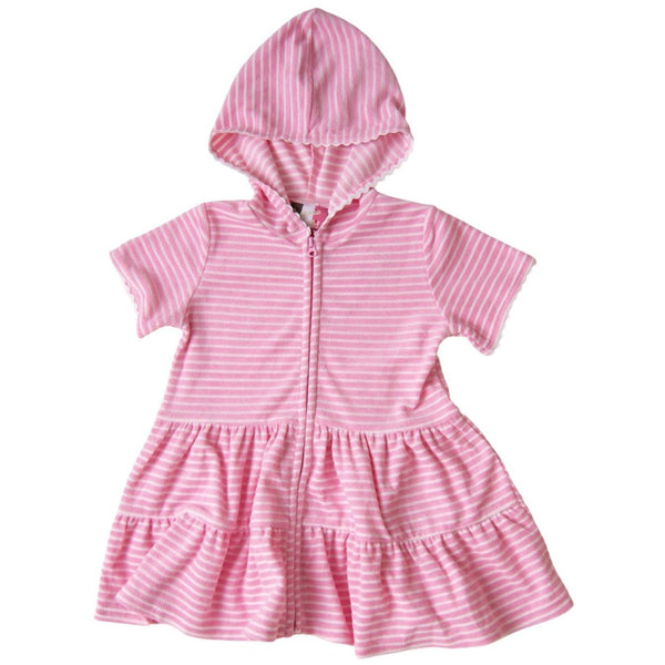 Pink Stripe Swim Cover Up