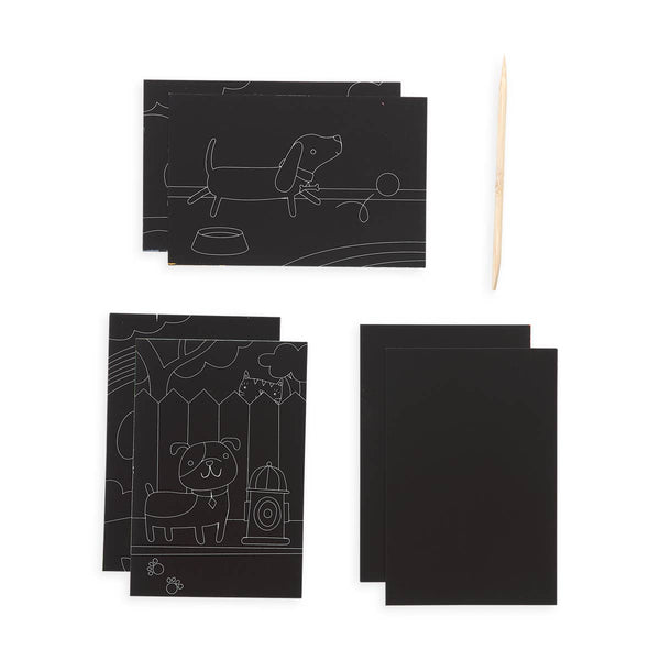 Scratch & Scribble Mini Scratch Art Kit- Playful Pups