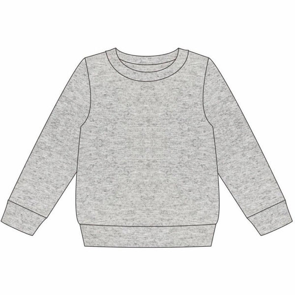 French Terry Pullover- Grey