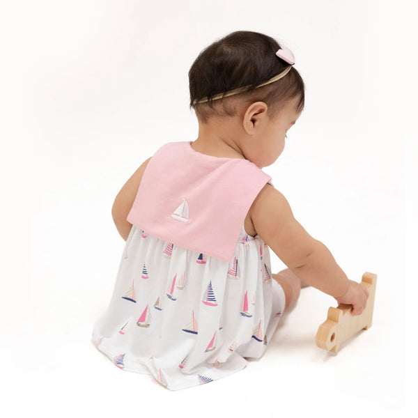 Sailboats Pink Sailor Bodysuit Dress