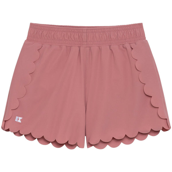 Dusty Pink Scalloped Court Short