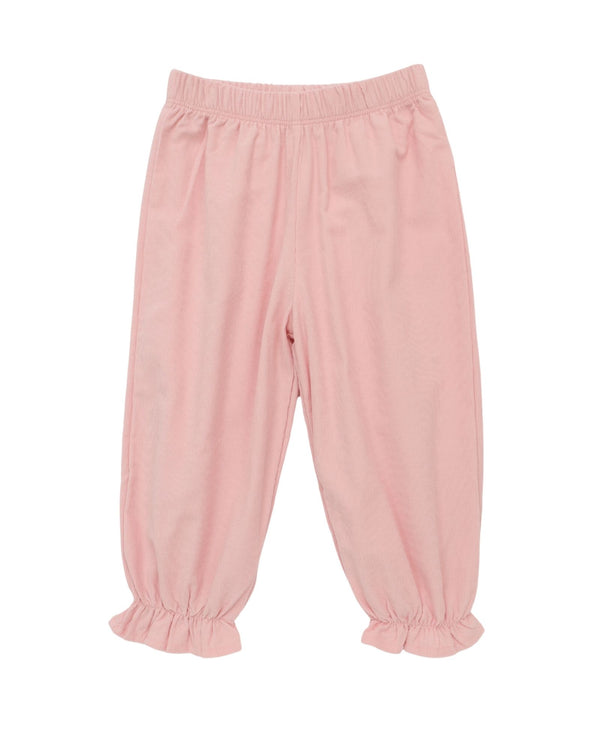 Corduroy Ruffle Bloomer Pants- Lt. Pink