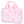 Pretty Pink Toile Large Cosmetic Bag