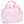 Pretty Pink Toile Large Cosmetic Bag