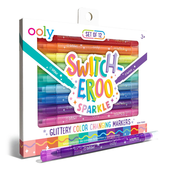 Switch-eroo! Sparkle Color Changing Markers- Set of 12