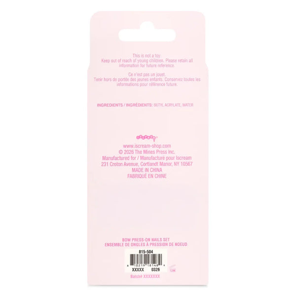 Bow Press On Nails