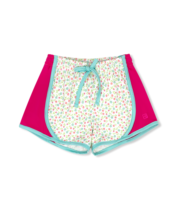 Elise Short- Petal Pop Floral, Power Pink, Totally Turquoise