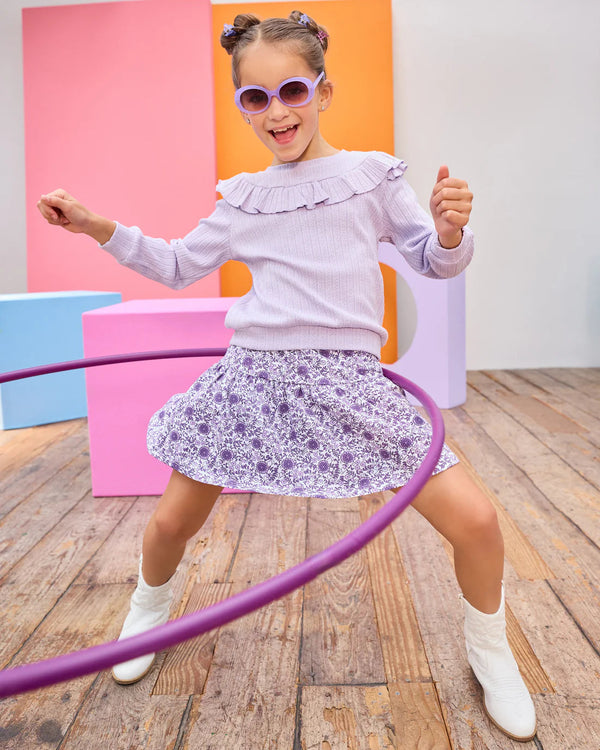 Jody Top- Lilac Cableknit