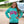 Lulu Mac Sweatshirt- Mint/Hot Pink Puff