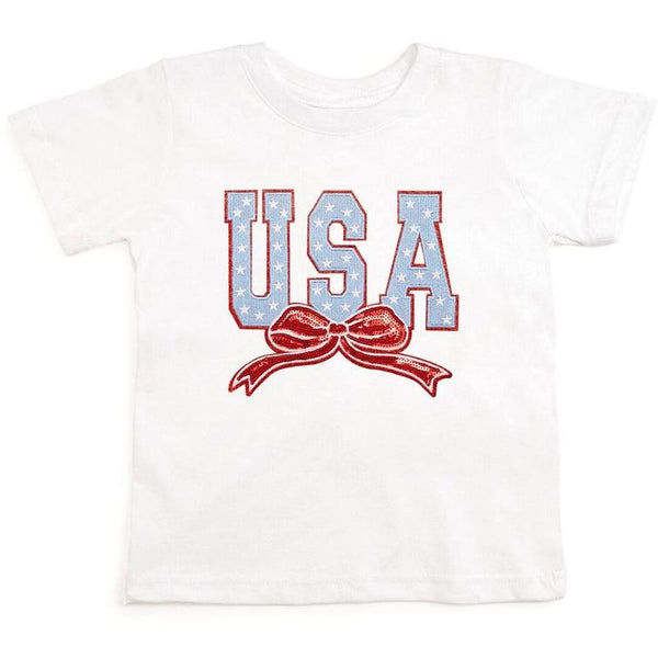 USA Stars & Bow Patch T-Shirt