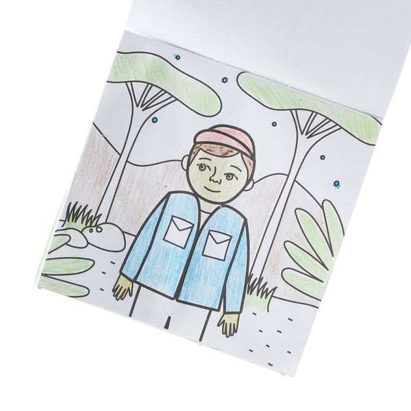 Carry-Along Coloring Book Set- On Safari