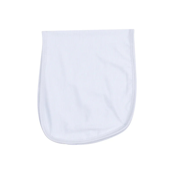 Stripe Blue 2 Ply Burp Cloth W/ Binding