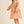 Crinkled Texture Puff Sleeve Dress- Sand