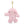 Pink Bunny Bag Charm