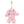 Pink Bunny Bag Charm
