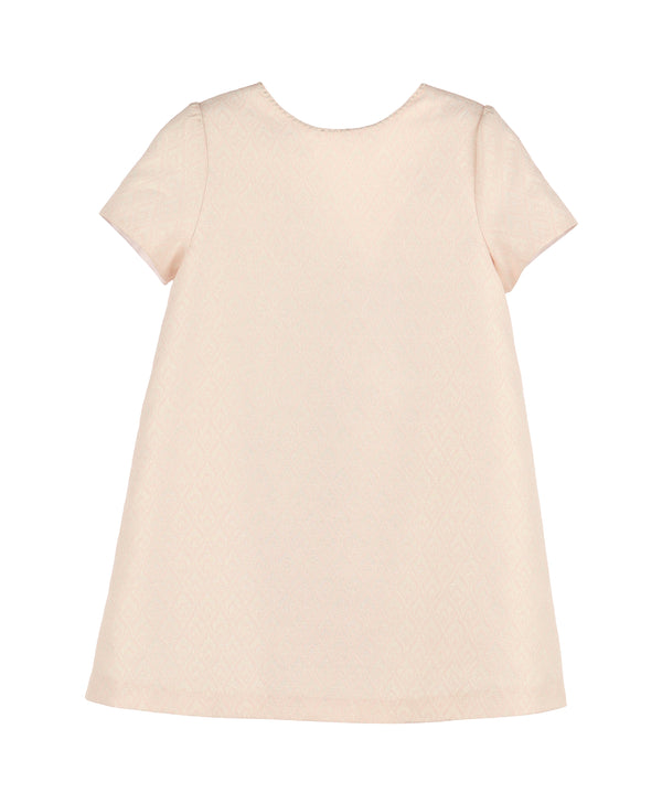 Jacquard Twinkle A-Line Dress- Pink