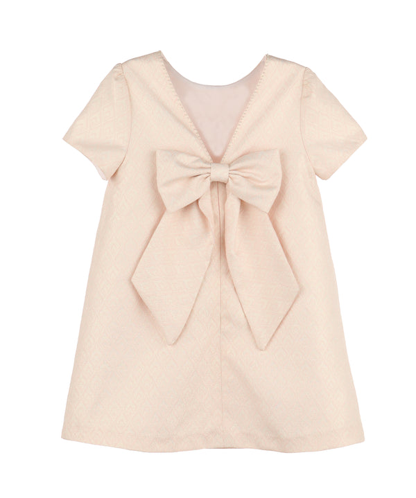 Jacquard Twinkle A-Line Dress- Pink