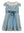 Blue Deluxe Velvet Dress With Lace
