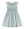 Tiny Floral Smocked Dress- Blue