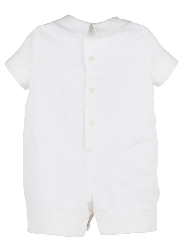 Linen Romper- White