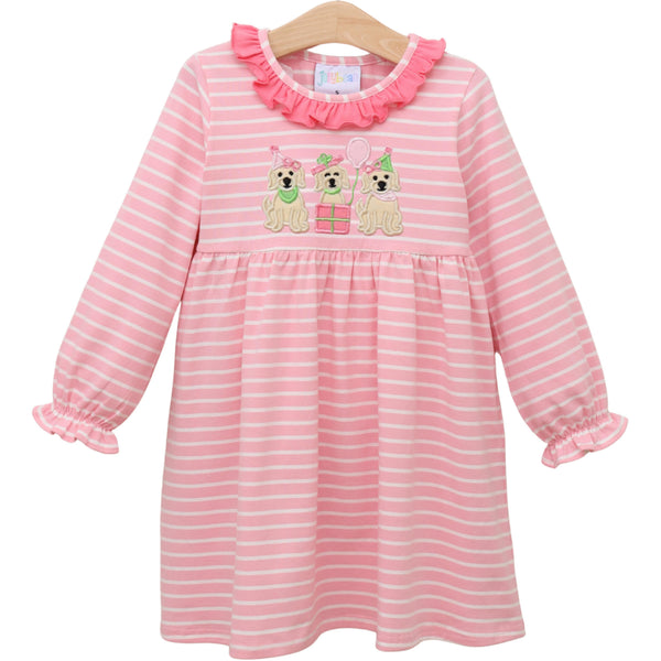 Puppy Party Ruffle Dress