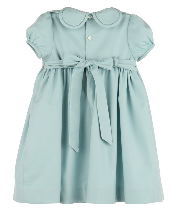 Hydrangeas Smock Petal Dress- Green